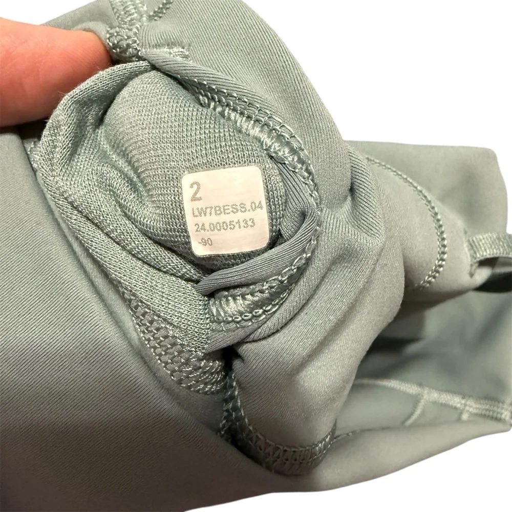 Lululemon Womens Wunder Train High-Rise Short 6" Shorts Size 2 Green Running - Picture 4 of 4